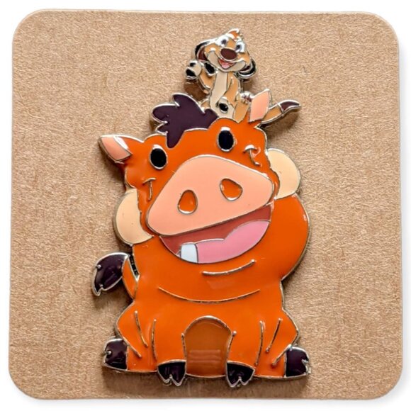 Lion King Disney Pin: Chibi Timon and Pumbaa - Picture 5 of 5